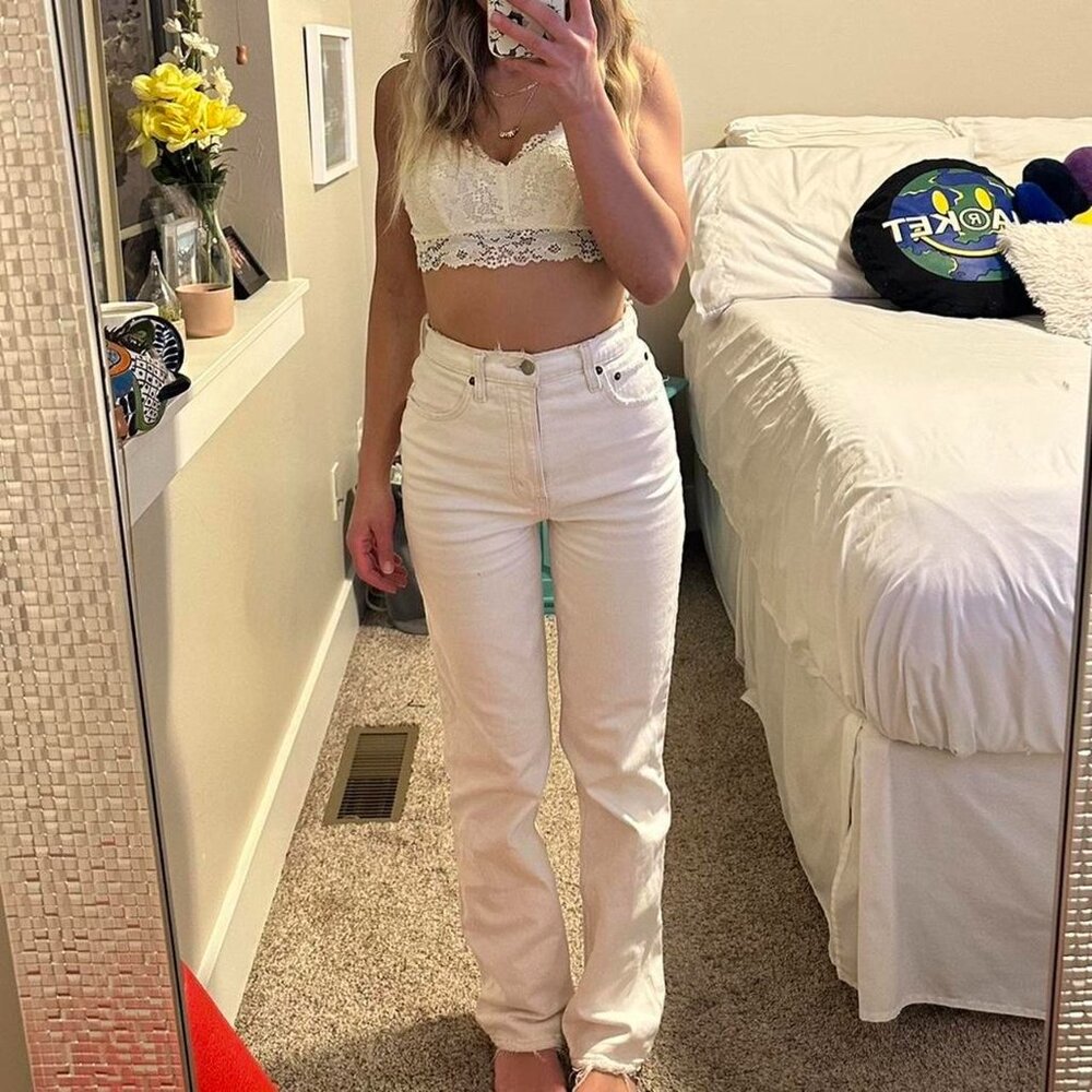 Abercrombie 90s High Rise Straight Leg Jeans